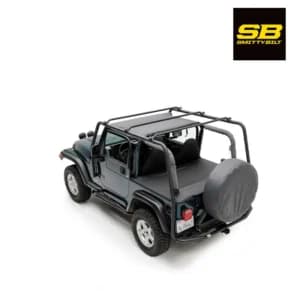 Portaequipaje negro Jeep Wrangler TJ