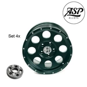 Llanta aluminio asp alloys negra
